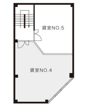 京町ビル No.4号室間取り図