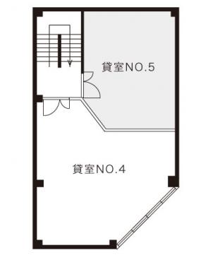 京町ビル No.5号室間取り図