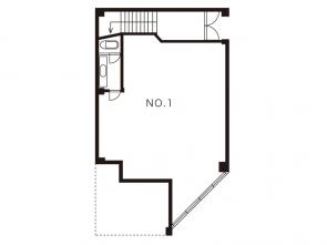 京町ビル No.1号室間取り図